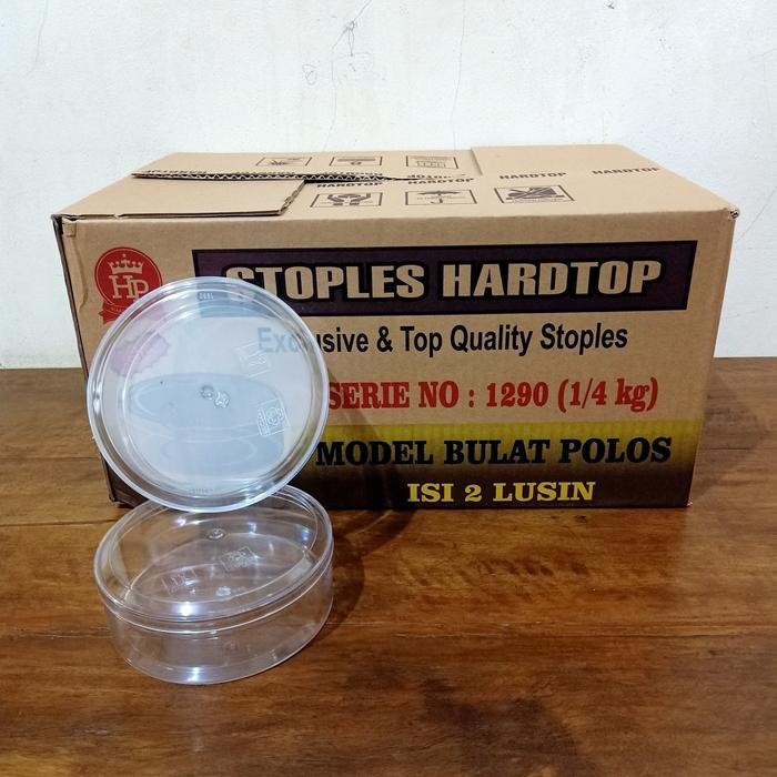 Toples Kue Kering Plastik Hardtop 1290/Lingkaran - 250 gr