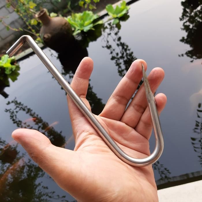 Ready Ganco Tombak ikan jumbo Stainless 8 mm