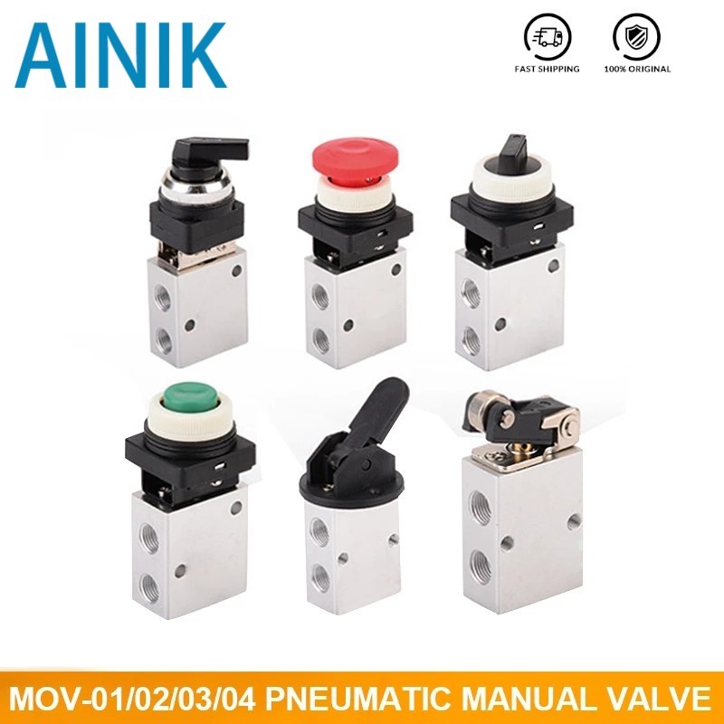 TERLARIS Pneumatic Mechanical Valve MOV-1 MOV-2 MOV-3 Manual Valve Air Switch Control Valve Push But