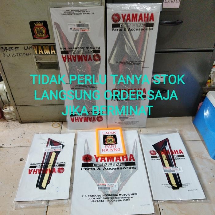 Stiker Sticker Lis Striping Tangki Rx King Merah 2008 Original