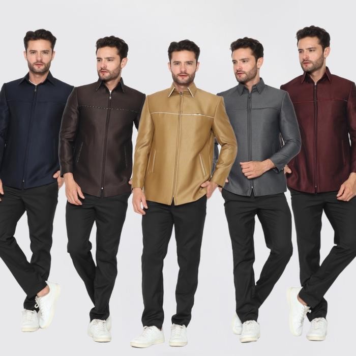 YUNG Jasket Jas Pria Semi Wool Jaket Pria Formal