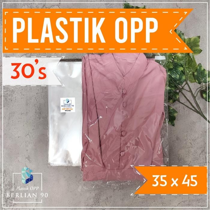 r05n- Plastik Opp 35X45 Cm 30S Micron Plastik Opp Lem Plastik Opp Seal