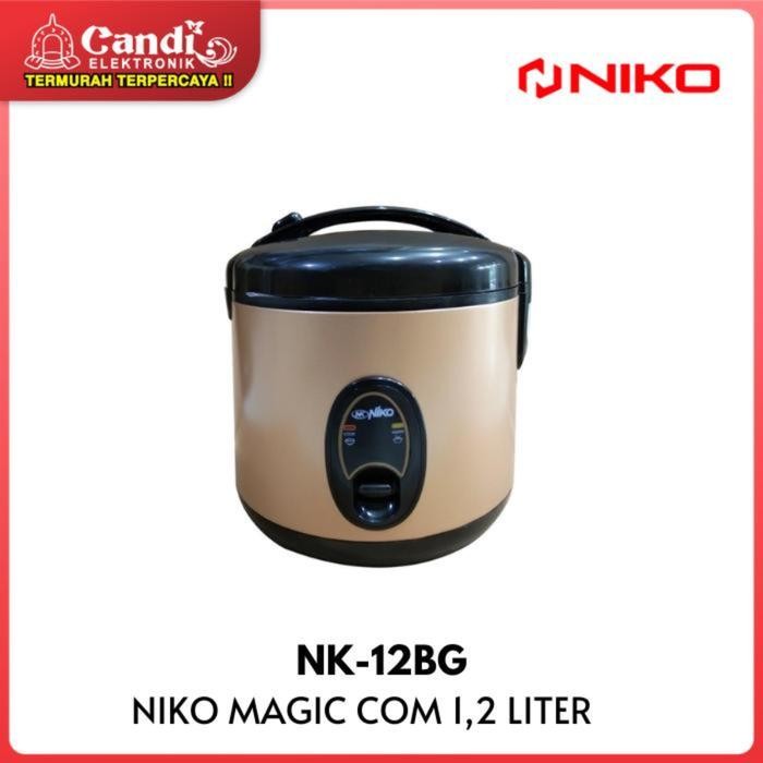 3j4e- Niko Rice Cooker 3In1 Nk-12Bg Penanak Nasi Serbaguna 1.2 Liter Menanak Mengukus