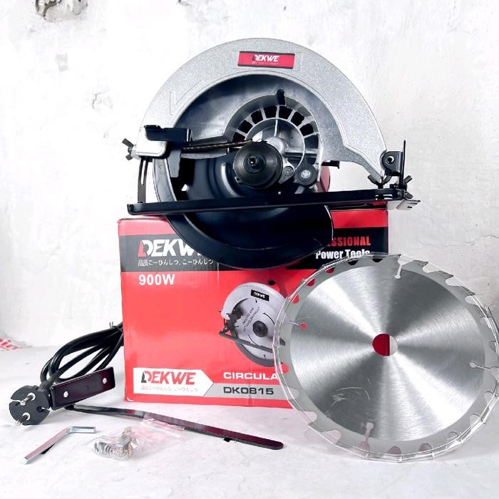 (Cod) Circular Saw Dekwe 7Inch Mesin Gergaji Sirkel Low Watt 900Watt Dekwe Dk0815 Free Mata Gergaji