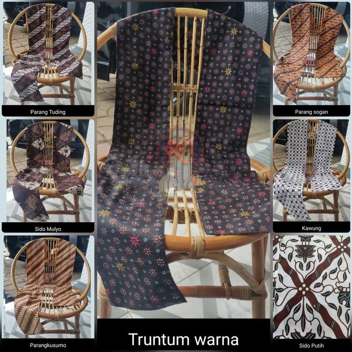 ASLI 15 x 180 cm Slendang Batik Mekar Selendang Klasik Kawung Parang Syal READY STOCK