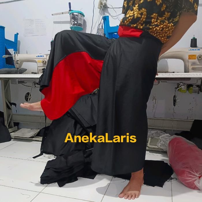 READY celana ubet drill KOMBINASI MERAH HITAM celana sarung celana gemboran ubet hitam merah celana