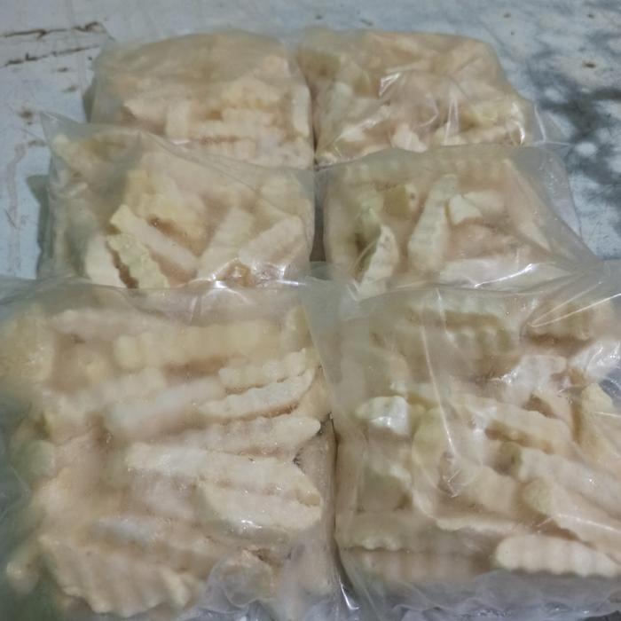cepatDatangYa- Kentang Cringkle Cut 1Kg Kentang Crinkle Frozen Kentang Crinkle
