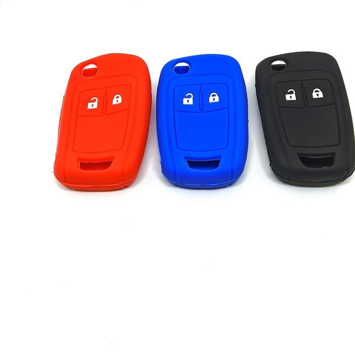 Ready Cover Silikon Kondom Kunci Lipat Flip Key Chevrolet Spin Trax Aveo