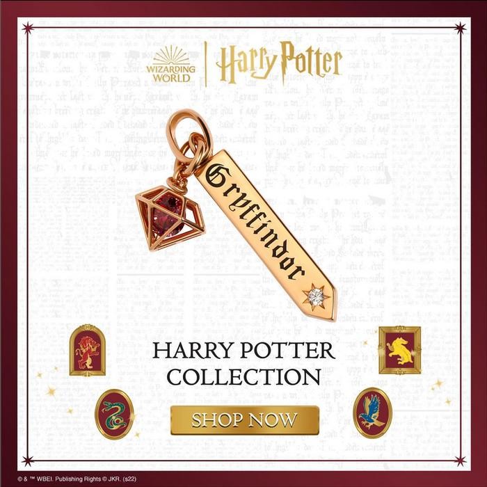 LIONTIN EMAS FASHION HARRY POTTER COLLECTIONS PLAT TAG HOGWARTS