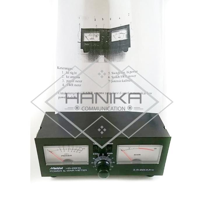 POWER & SWR METER MALDOL HS260