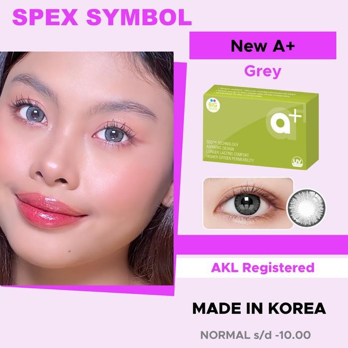 lxek- (Cod)Softlens A+ New Series (Grey, Hazel) - Softlens Exoticon - Spex Symbol Softlens