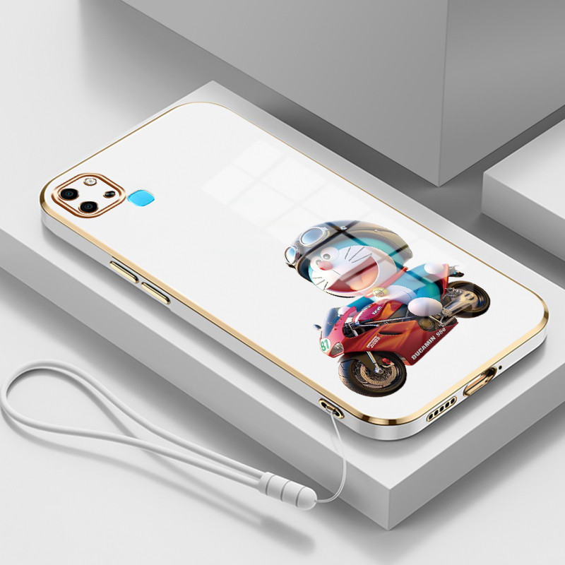 Casing Untuk Infinix Smart 6 Smart 6 Plus Case Casing HP Softcase Tali gantungan berlapis silikon me