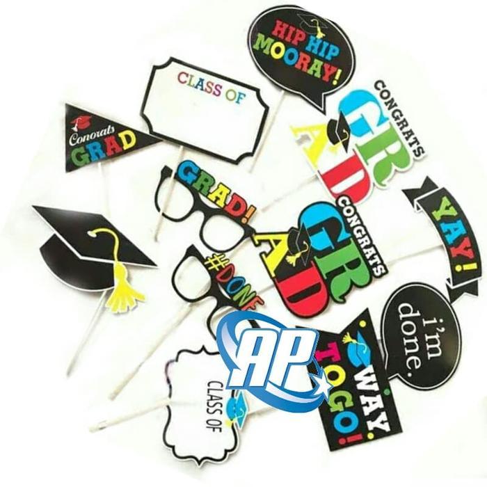 Terbaru Fun Props Graduation / Photoboot Wisuda / Property/ Photo Booth Wisuda