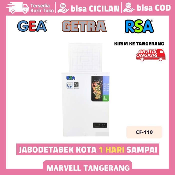 CHEST FREEZER RSA CF 110 KULKAS BOX 100 LITER ORIGINAL