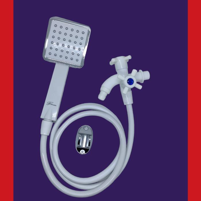hand shower mandi set kran cabang plastik/shower mandi komplit kran