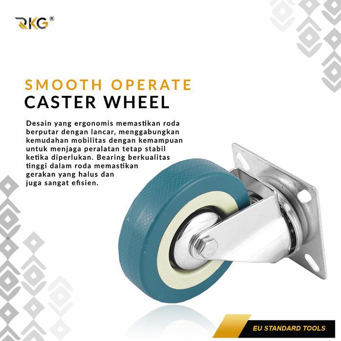 Roda Caster Pvc Troli 3 Inch Furnitur Rak Serbaguna Industrial Caster Terlaris