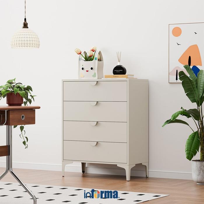 INFORMA ATLAS LACI PENYIMPANAN 4 TINGKAT - KREM BEIGE DRAWER CABINET LEMARI LACI CABINET DRAWER