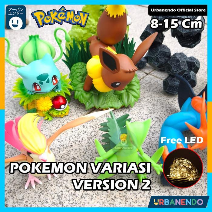 [URBANENDO] Action Figure Pokemon Variasi Versi ke-2 Onyx Togepi Evee Venusaur Bulbasaur