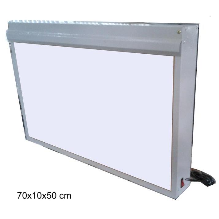 X-RAY VIEWER DOUBLE BAHAN BESI - ALAT MEMBACA FILM RONTGEN 70X10X50 CM