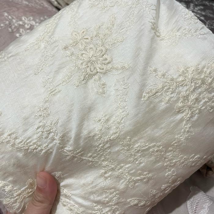 Kain papersilk bordir // kain silk // kain gamis / kain meteran / kain gamis