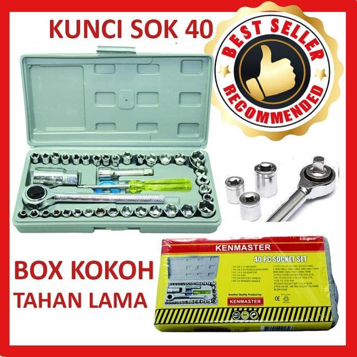 NEW Kenmaster Kunci Sok Set 40 Pcs