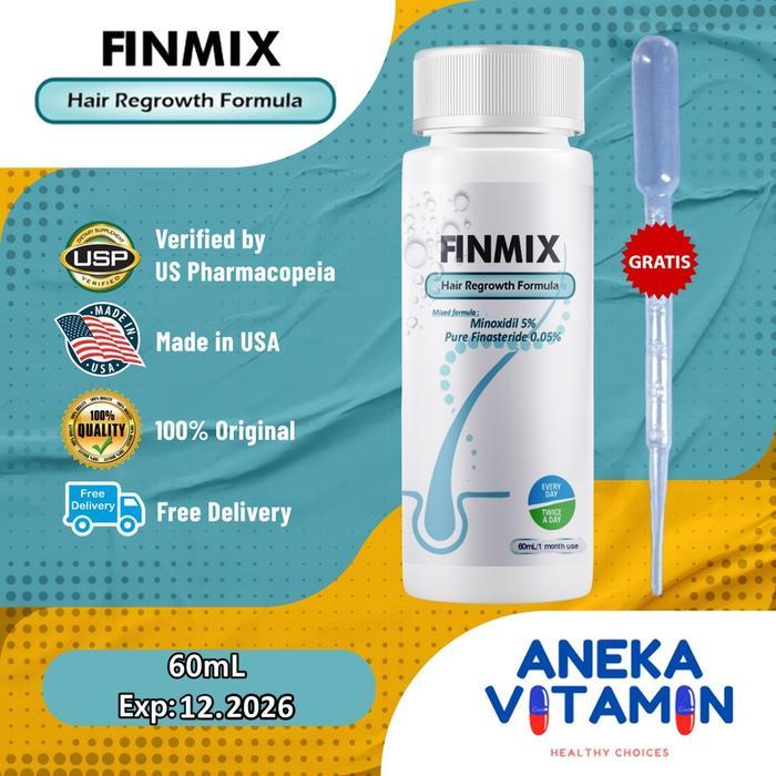 FINMIX MINOXIDIL PURE FINAS ORIGINAL USA (PENUMBUH RAMBUT)