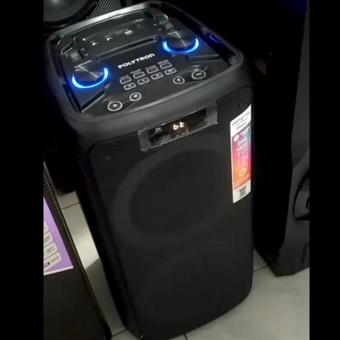 Speaker portable Polytron PPS-8L22. Mic wireless. Bluetooth , USB