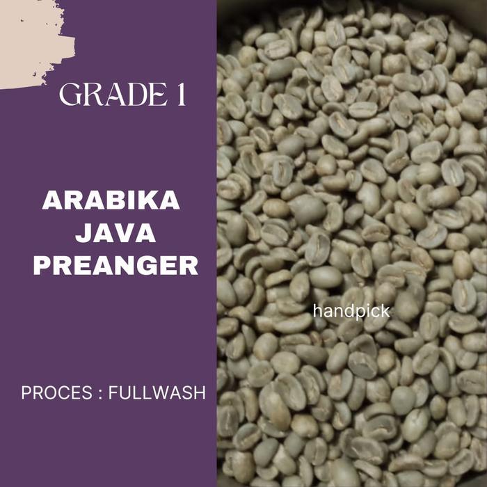 Green Bean / Biji Kopi Arabika Java Preanger Dryhull Fullwash 1Kg Terbaru