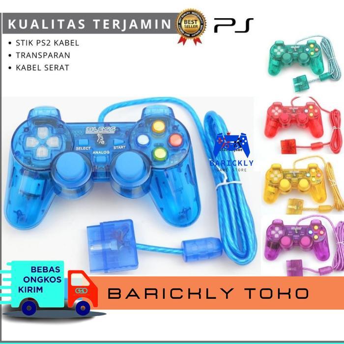 Stik Ps2 Transparan Ori Bless Kabel Serat Syik Ps2 Warna Stik Ps2 Bening Transparan Terbaru