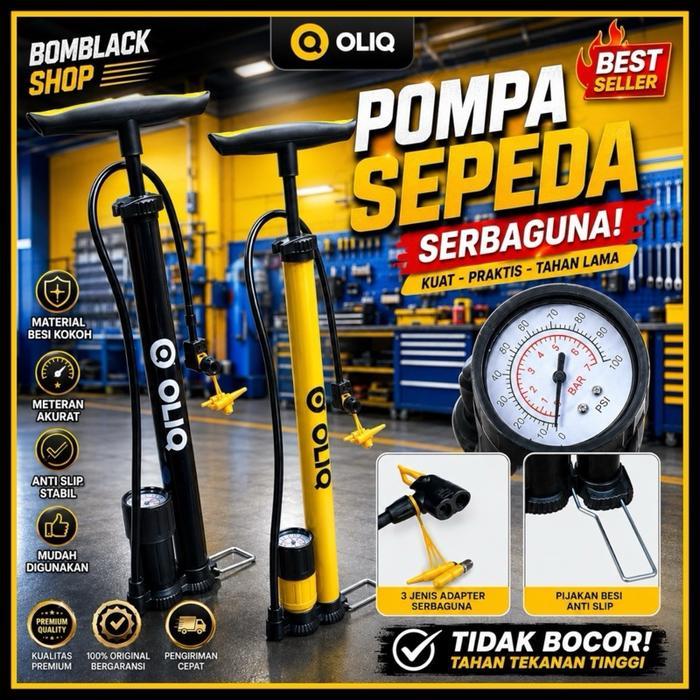 Cuci Gudang Pompa Sepeda Motor Mobil Bola Ban Roda Model Tabung Meter Manual Pompa Motor Pompa Ban