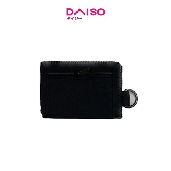 Daiso Trifold Wallet Dompet Lipat Pria Poliester Tiga Lipatan Hitam - 4 variant - Hitam