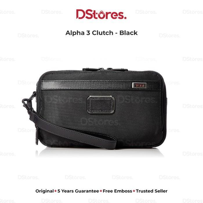 TUMI Alpha 3 Clutch - Black Terbaru