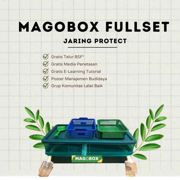 

Magobox FULLSET JARING PROTECT Paket Budidaya Maggot Lengkap Skala dengan Trap Pencegah, Jalur