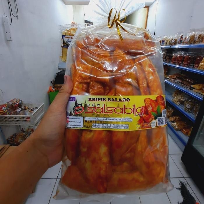 

KERIPIK BALADO SALSABILA 500G ASLI PADANG / 500G PANJANG/ 500G BULAT
