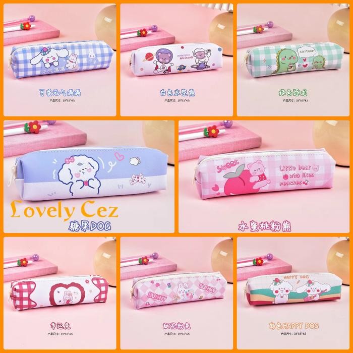 

Tempat Pensil Lucu Pencil Case PU Leather Karakter Lucu