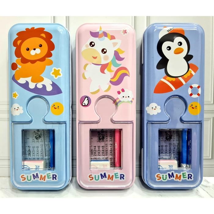 

Xiaolingjing Kotak Pensil Kaleng 2 Susun 229 Animal TG