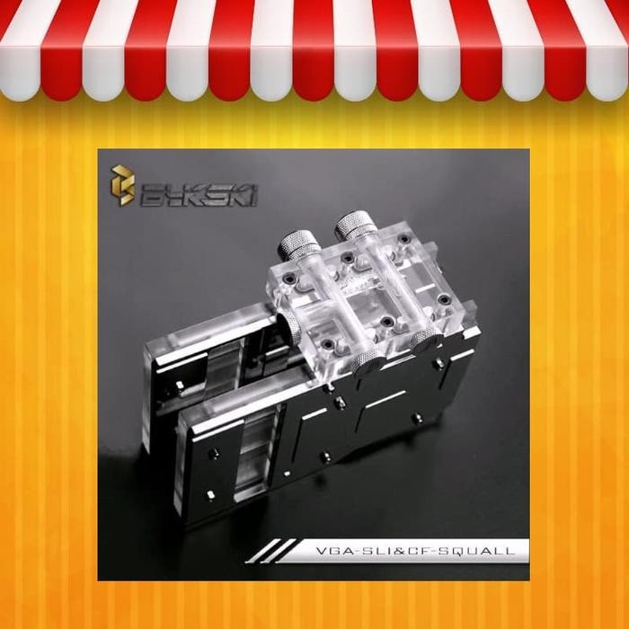 TERMURAH BYKSKI SLI/CROSSFIRE WATER BLOCK [ACC-VGA-SLI&CF-SQUALL]