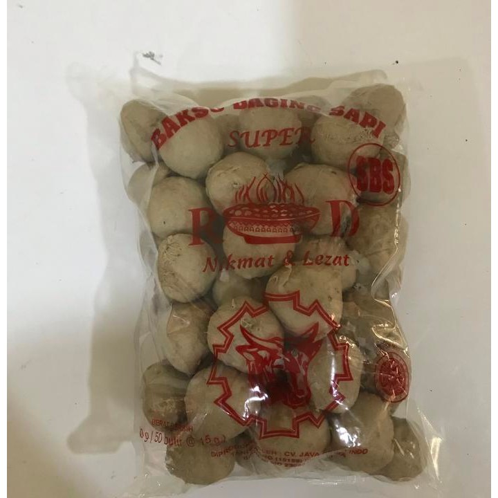 Pilihan- Baso Daging Sapi 50 Pcs / Bakso Sapi Super Sbs 750 Gram Rd