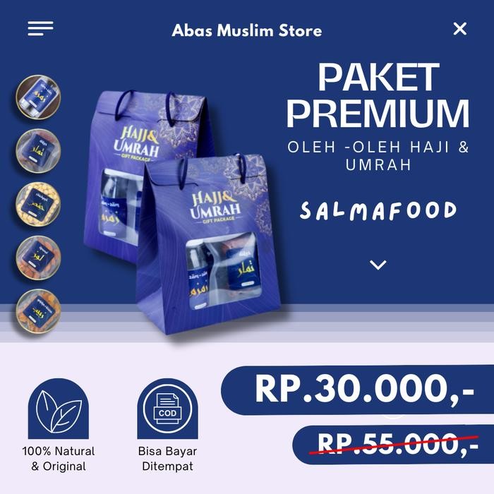

Pilihan- Paket Premium Oleh Oleh Haji & Umrah Salmafood Kurma Kismis Zamzam Ori