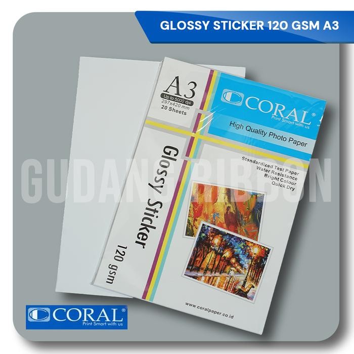 

Pilihan- Coral Glossy Sticker 120 Gsm A3