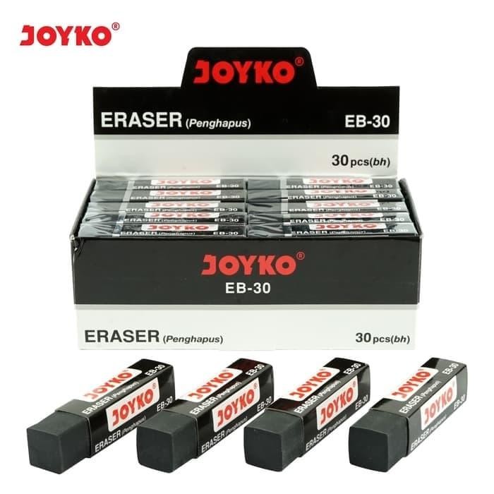 

Joyko Eraser Penghapus Pensil EB-30 EB30 Isi 30 Stip Hitam Besar ORI