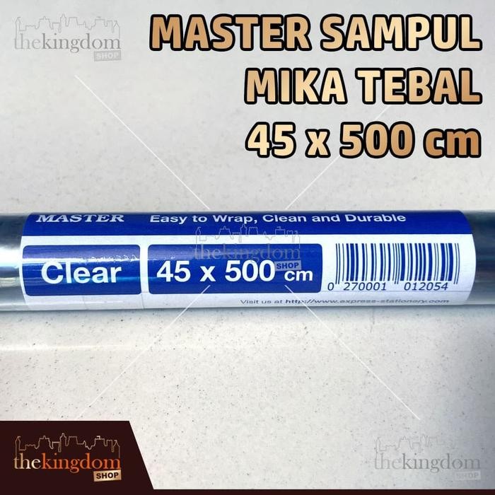 

Master Sampul Mika Roll 45x500cm 45 x 500 cm Tebal 0,07 Micron Buku Plastik