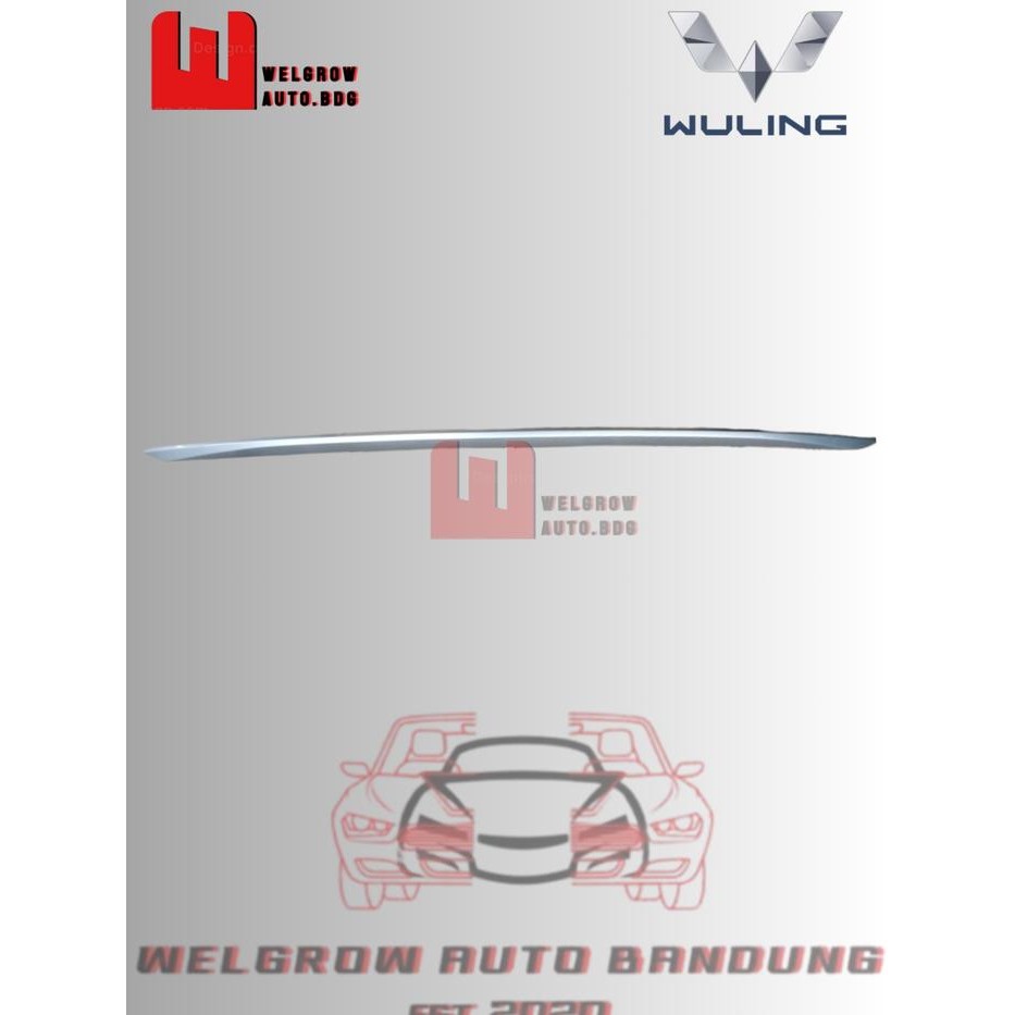 23771649 - LIST SILVER BUMPER BELAKANG, WULING ALVEZ