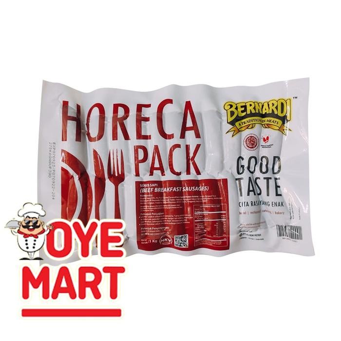 

Pilihan- Bernardi Beef Breakfast 1Kg Premium / Sosis Bernardi Premium