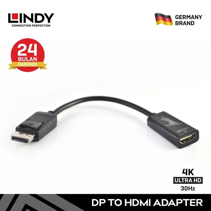 Pilihan- Lindy 41718 Adapter Displayport Dp 1.2 To Hdmi Passive Converter