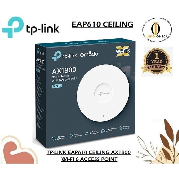 TPLINK EAP610 AX1800 Ceiling Mount WiFi 6 Access Point