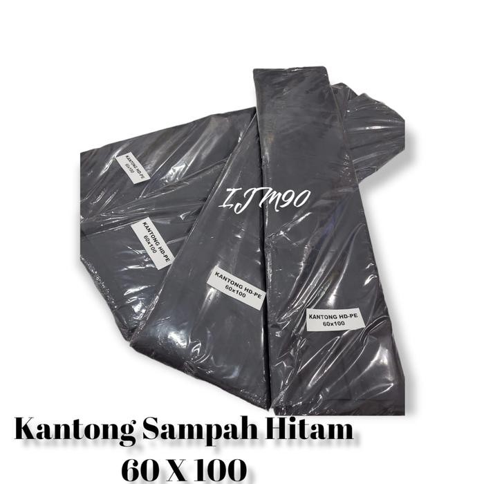 IJM9O Kantong Sampah Hitam 60x100,90x120 , 50 Mikron, Berat 1/2 kg, Praktis & Terjangkau, PLASTIK