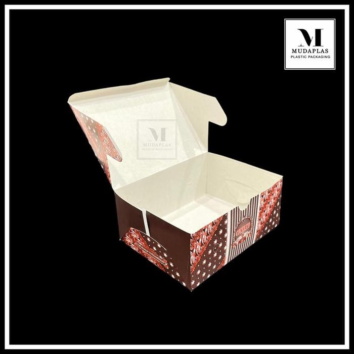 Dus Snack Box Motif Batik 12x12 12x14 12x16