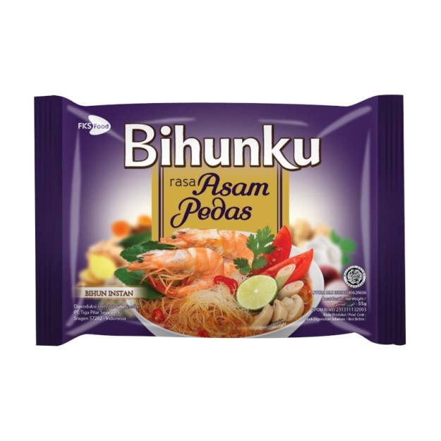 

S56203 BIHUNKU ASAM PEDAS BIHUN INSTANT 55GR MAJU BERSAMA (20250910)