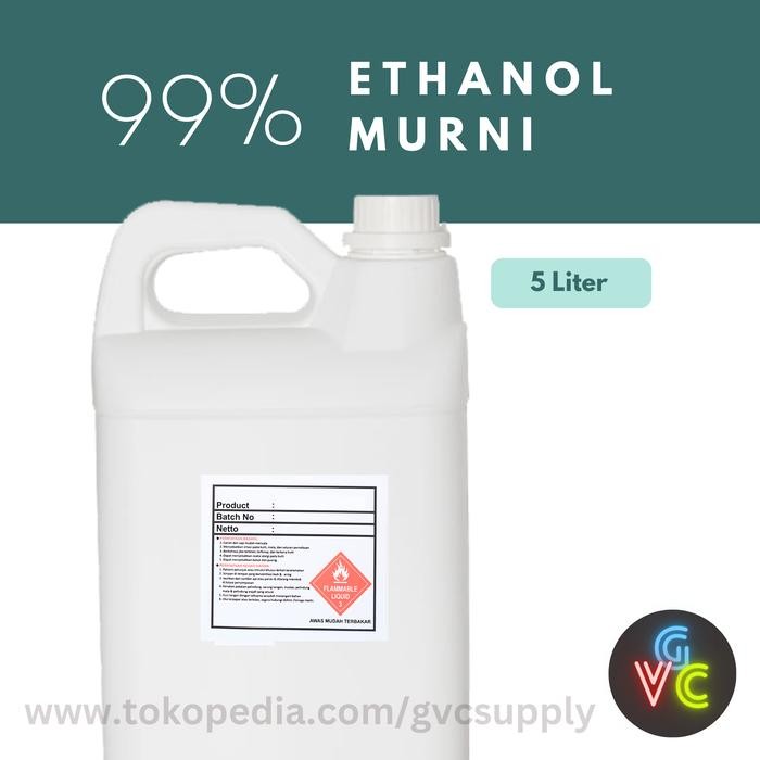 Ready Ethanol Murni 99.8% 5 Liter - GVCSupply - Alkohol Ethanol Murni
